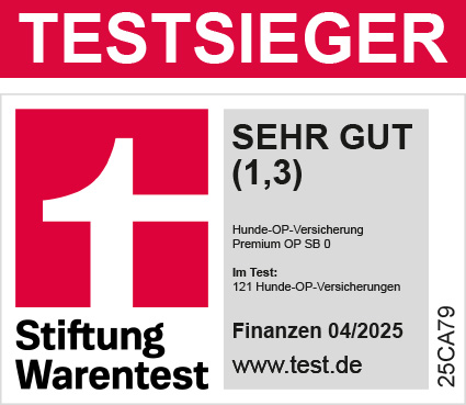 Testsieger-Siegel Stiftung Warentest